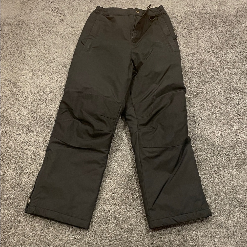 EUC Lands' End Kids Size 10 Black Snow Pants